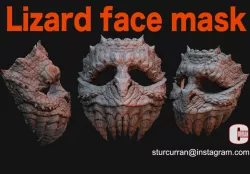 Lizard face full face mask