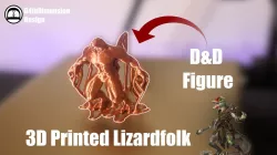 Lizardo The Lizardfolk - D&D 5e - Lizard - Ranger - Miniature