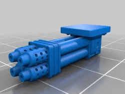 Machine Gun For Hot Wheel or Matchbox Car Conversions