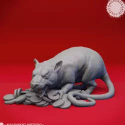 Maks the Giant Rat - Tabletop Miniature