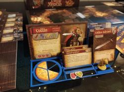 Feldherr Hero Dashboard In Plastica Per Mice And Mystics - Organizzatore Da Tavolo Con Slot Per Carte, Gettoni E Foglio Eroe - Stampato 3D In Germania