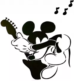 Mickey Mouse stencil 6