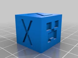 Minecraft XYZ Calibration cube