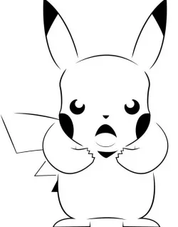 Pikachu stencil 9