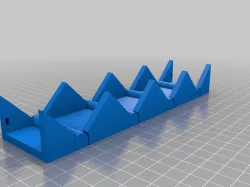 print in place parametric 270 or 180 degree hinged plate