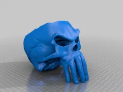 Punisher Style Fantasy Skull Bowl