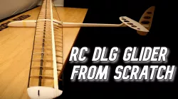 RC DLG 1500, RC glider, Balsa construction