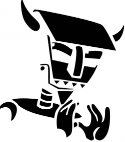 Robot Devil stencil