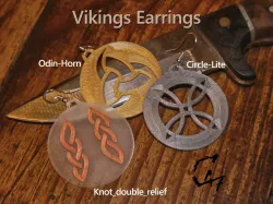 Round Vikings Earrings / Talismans