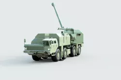Russian 130 mm Coastal Defence Gun A-222 Bereg