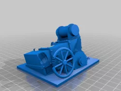 Sci-Fi machine and wreckage scatter terrain