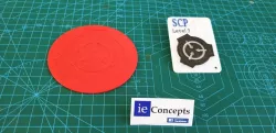 SCP Foundation Coaster and Access Card