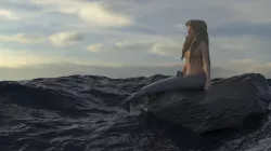 Sitting Mermaid