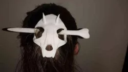 Skull Hair Pin with Devil Horns