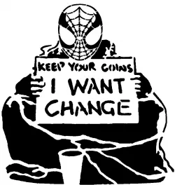 Spiderman Homeless stencil