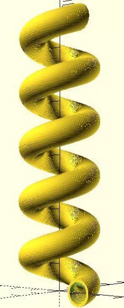 Spiralfeder OpenSCAD