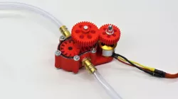 3D-printable double helical gear pump - water pump - hydraulic pump