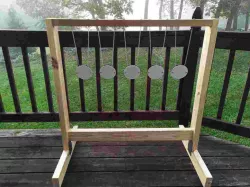 Airsoft 5 steel plate hanger target rack