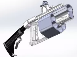 Airsoft sci-fi Multi grenade luncher