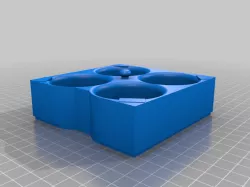 Assortment box with double storage 