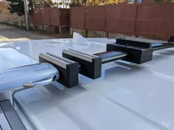 Awning brackets for Lexus GX 460 stock roof rails