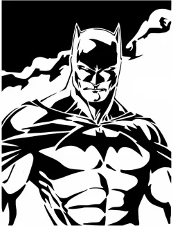 Batman stencil 7