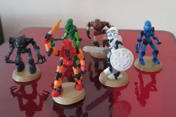 Bionicle Quest for Makuta Toa Mata Minature Game Pieces