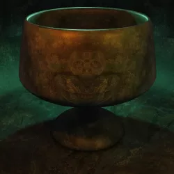Bowl with the faces of the Yeti and the Cobra