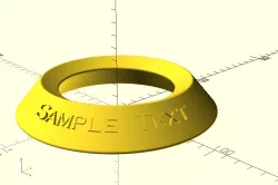 Bowling Ball Holder Cup With Text