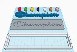 Champion custom logo sign plate