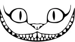 Cheshire Cat Smile wall art