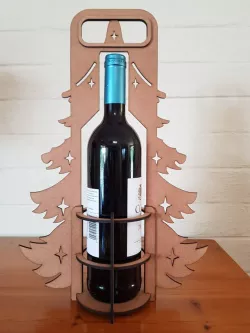 Christmas wine holder