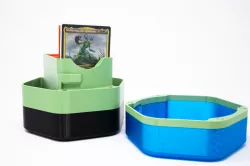 Commander Sized Hexagon Deck Box with Magnetic Lid
