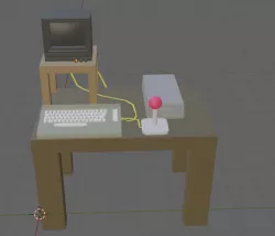 Commodore 64 Computer & Desk Setup