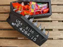 Cursed IC - Coffin shaped candy dish (or "dead parts" bin)