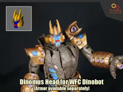 Dinomus Head for Transformers WFC Dinobot
