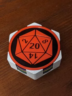 DnD D20 Coaster Holder