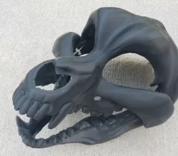 Dog skull mask (medium canine skull mask)