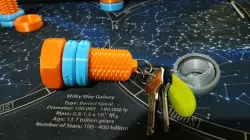 Double threaded bolt + Keychain hidden stash  box