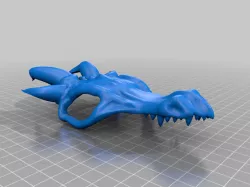 Dragon Skull Hair Pin With Teeth