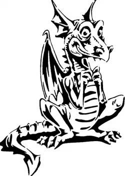 Dragon Stencil 8