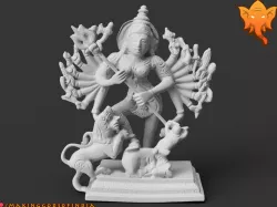 Durga Slaying the Buffalo Demon (Mahishasura)