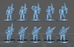 Epic scale Infantry parading and extra poses