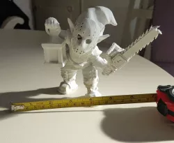 Evil Jason Gnome with Chainsaw