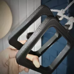 Exercise machine handle
