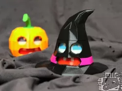 Face Changing Halloween Witch Hat