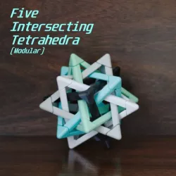 Five Intersecting Tetrahedra - modular