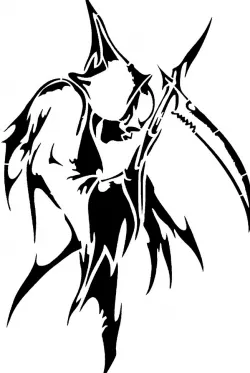  Grim Reaper stencil 22