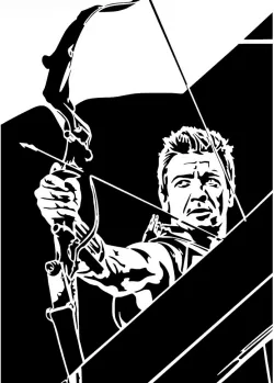 Hawk Eye stencil 2