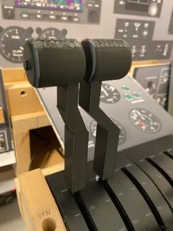 King air c90 / T-44c power levers saitek logitech pro flight throttle quadrant